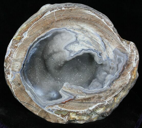 Crystal Filled Dugway Geode (Polished Half) #33169